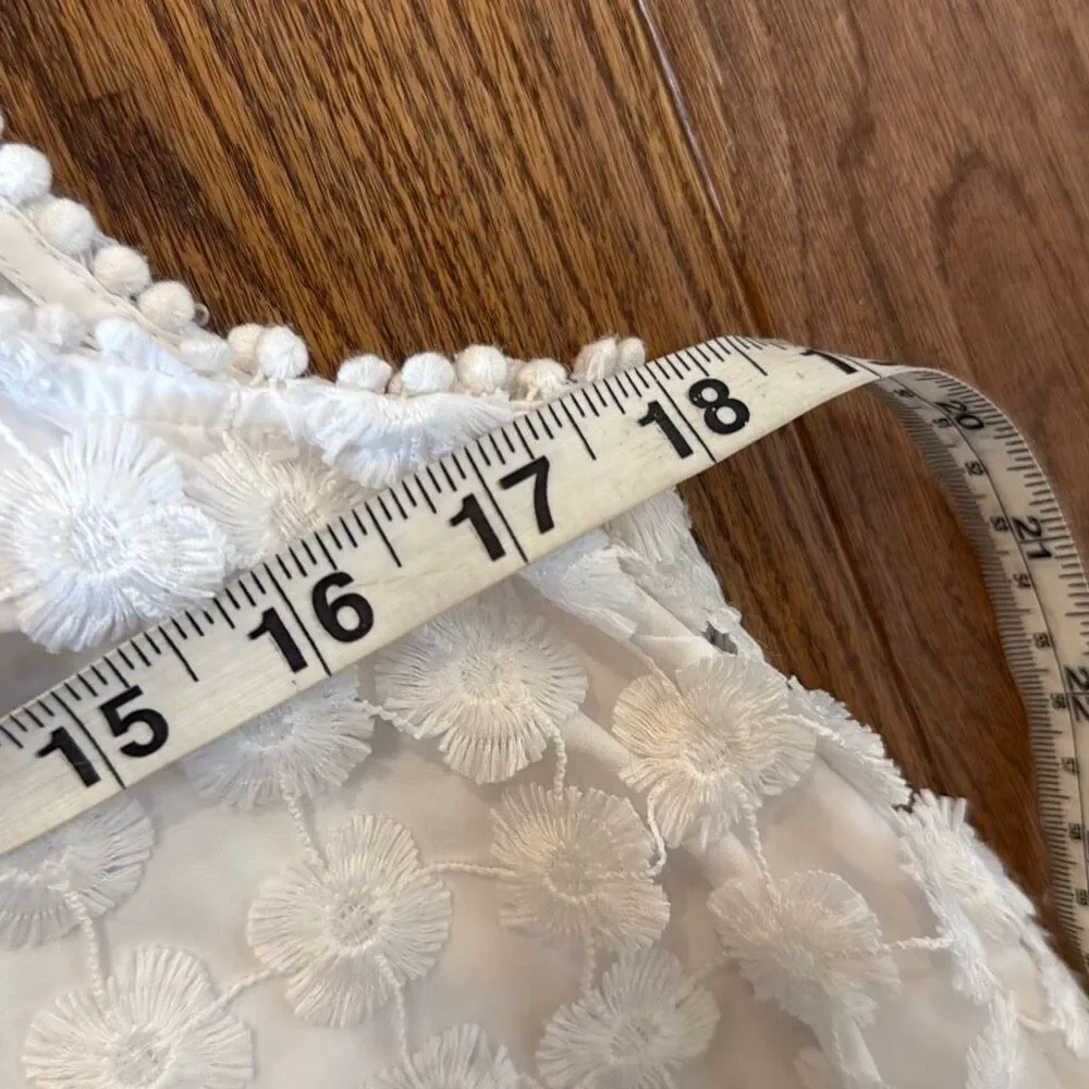 Kaari blue white lace overlay swing tank size small - Picture 7 of 9